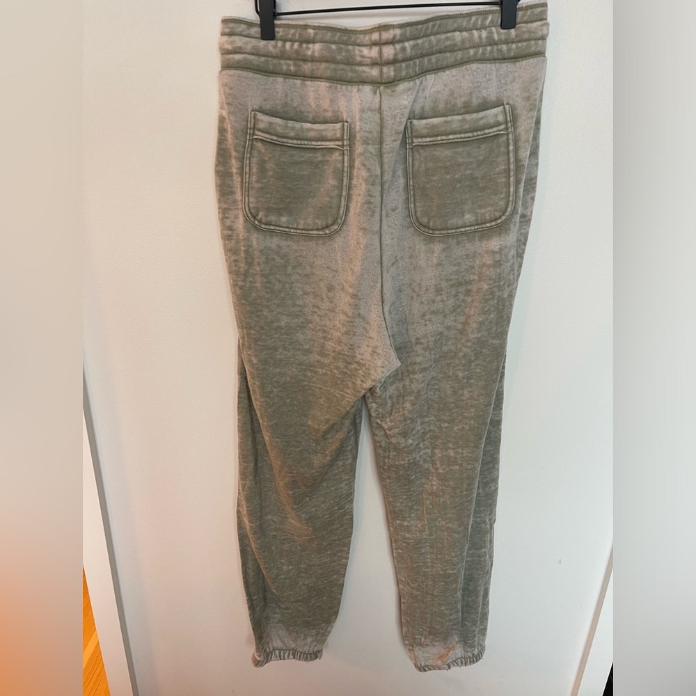Anthropologie Saturday Sound Lose Lounge Sweatpants Sage Green Drawstring - Picture 8 of 9